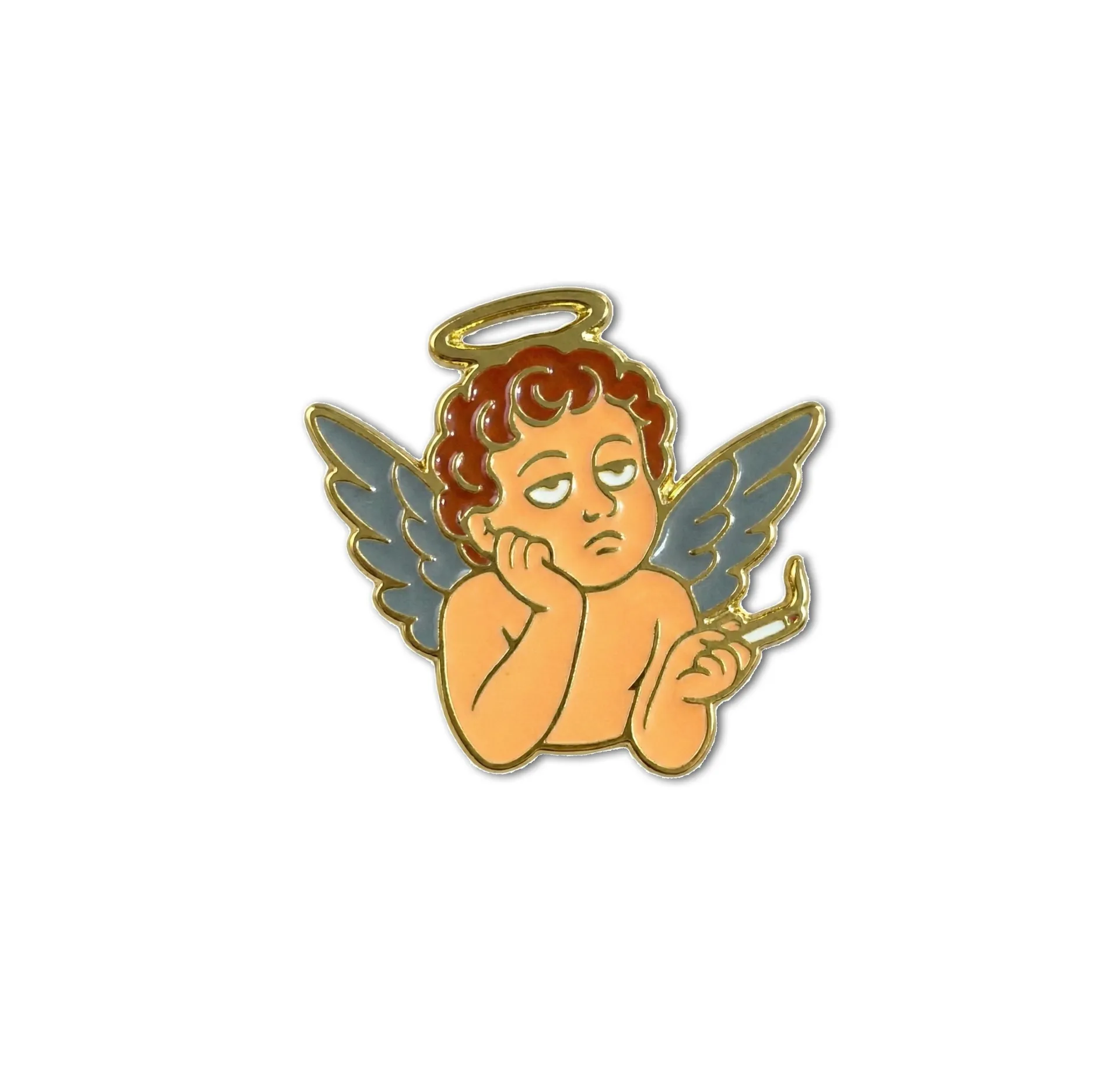 Pin de Metal Anjo Tédio
