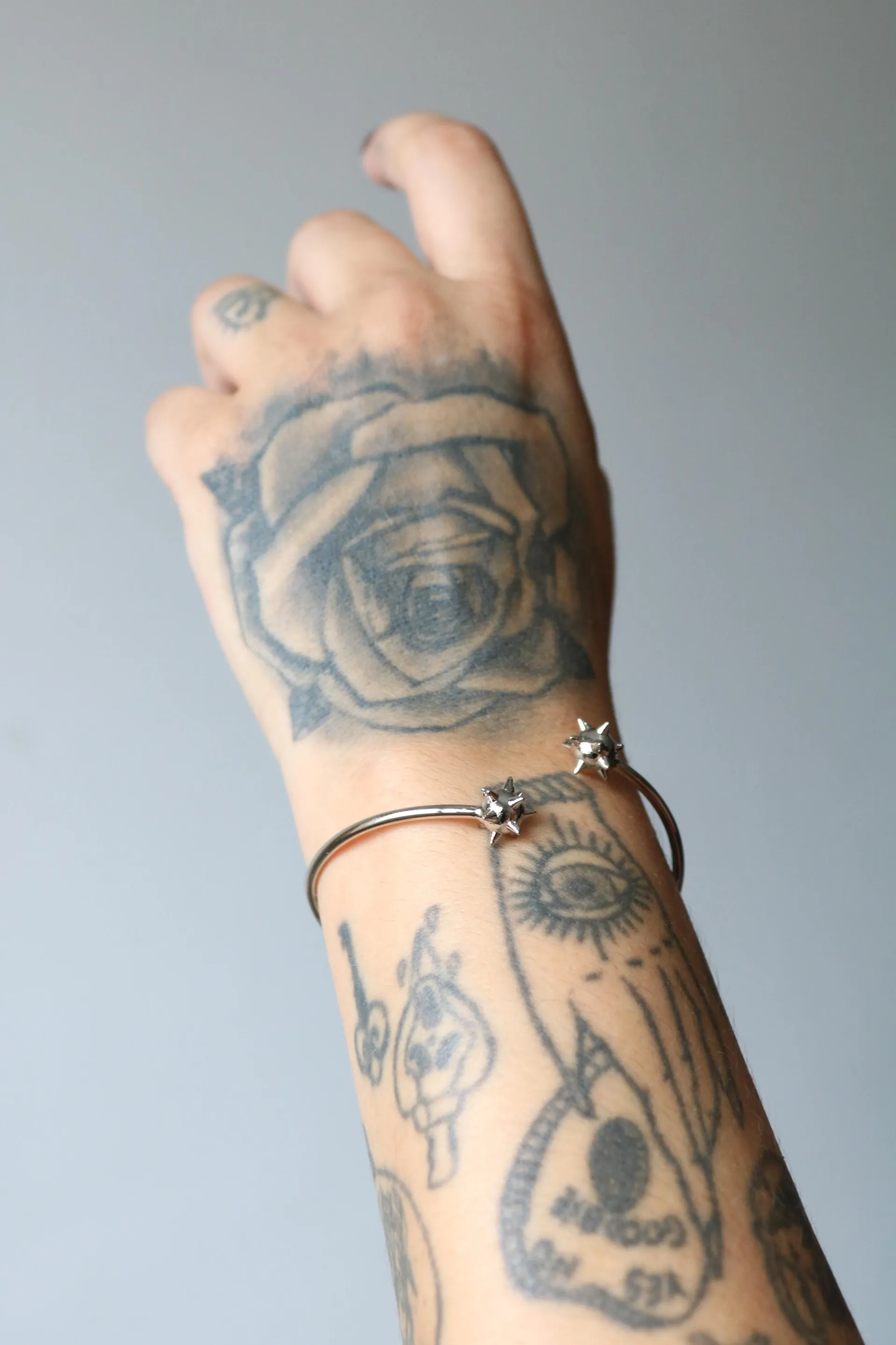 Pulseira Spiked Ball Prateado